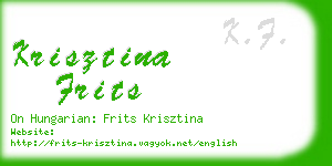 krisztina frits business card